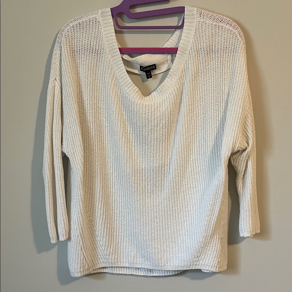 Express Women's white Sweater